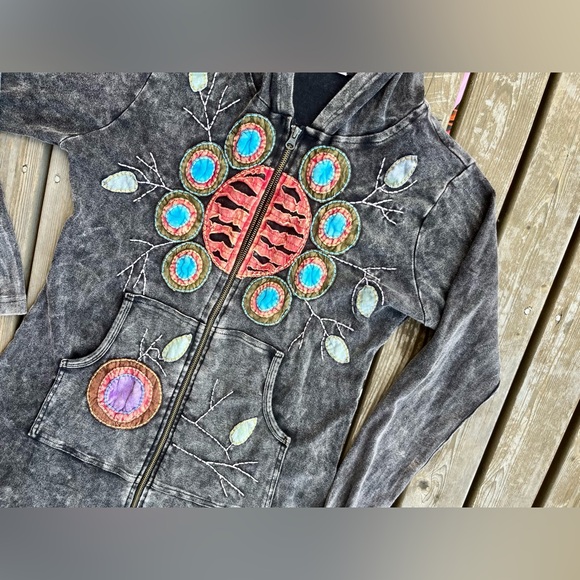 Rising International Long Embroidered Boho Jacket - Picture 10 of 14